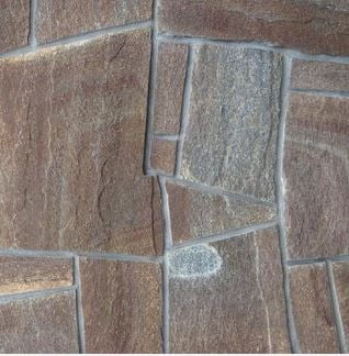 Hnedý obklad na dom fasádu krb nepravidelný kameň