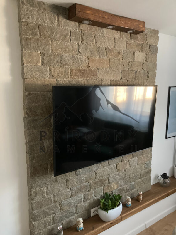 Obkladový kameň z prírodného materiálu interiér exteriér